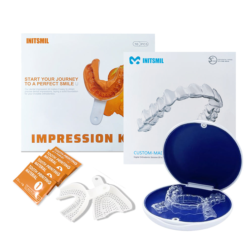 Custom Dental Clear Retainer for Upper and Lower Teeth